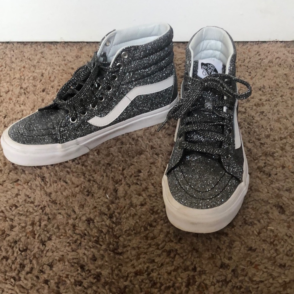 VANS Lurex Glitter Sk8-Hi Reissue Skate Shoes